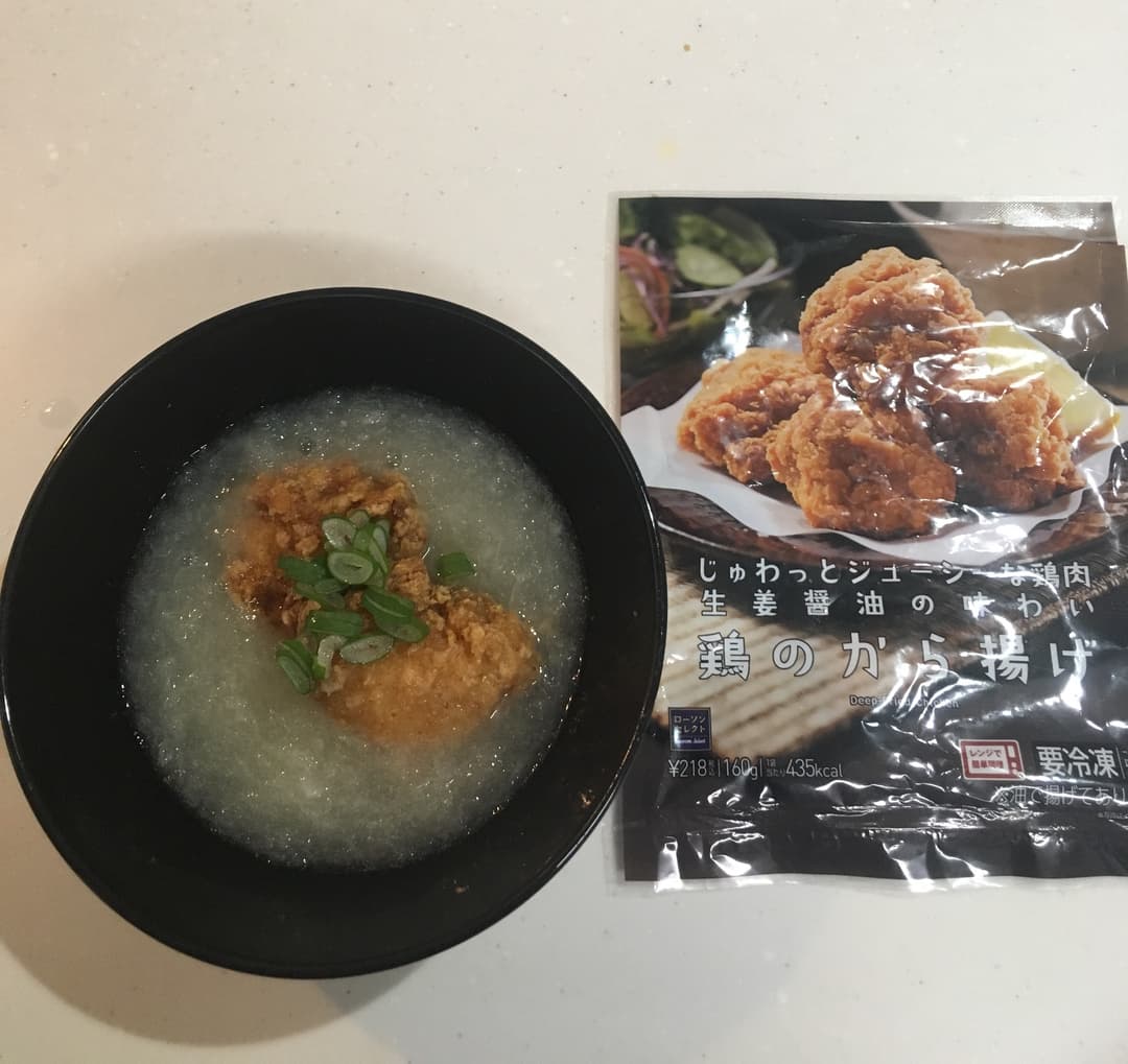 から揚げとろみおろし煮の完成写真