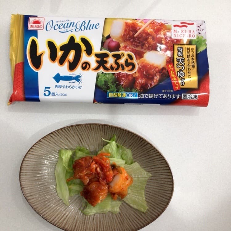 いかの天ぷらキムチ和え♪の完成写真
