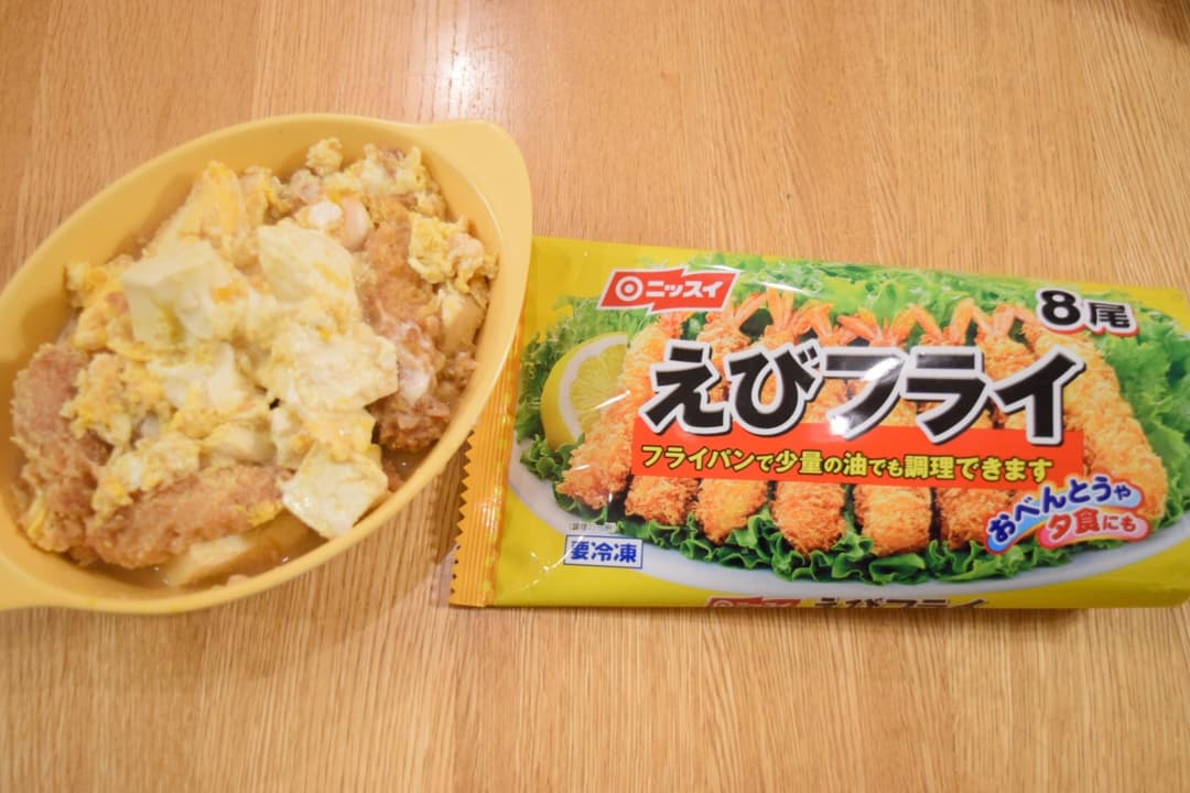 えびフライとお豆腐の玉子とじ♫の完成写真