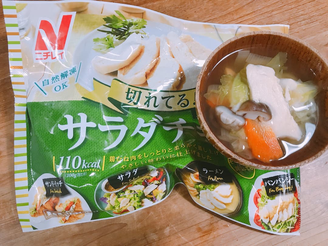 とりと野菜の和風スープの完成写真
