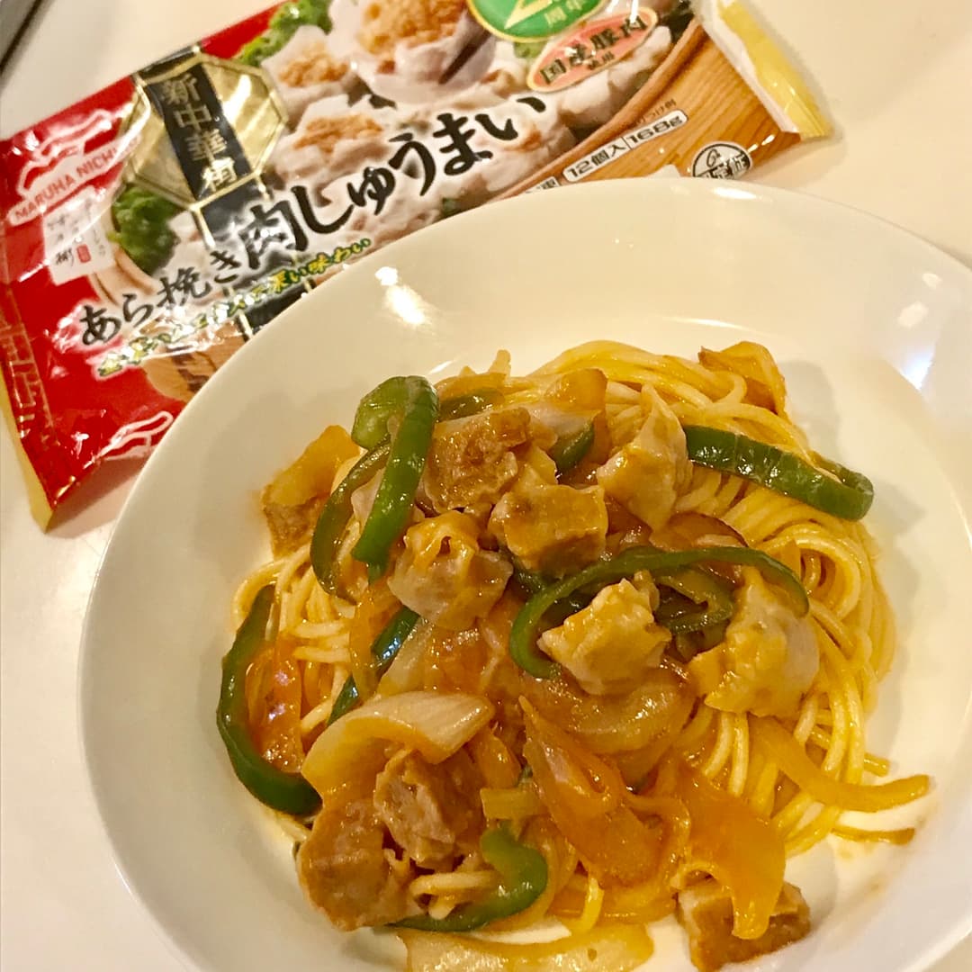 しゅうまいナポリタンの完成写真