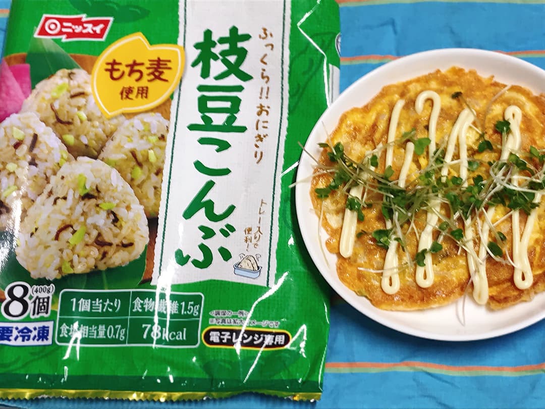 TKG焼き枝豆こんぶの完成写真