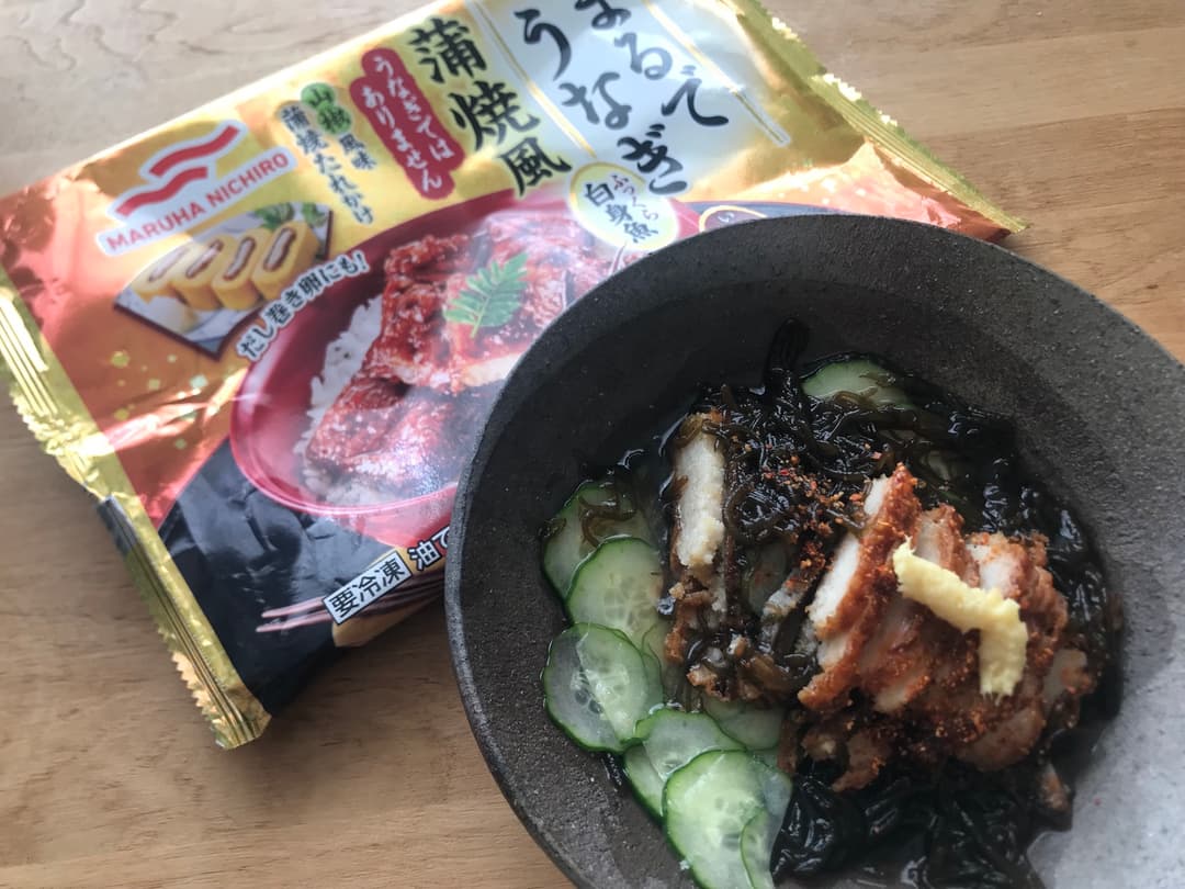 もずくで簡単うざくの完成写真