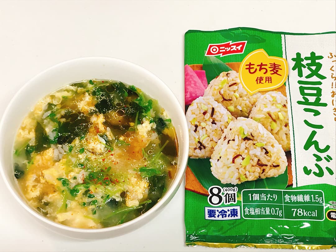 枝豆こんぶサンラータンの完成写真