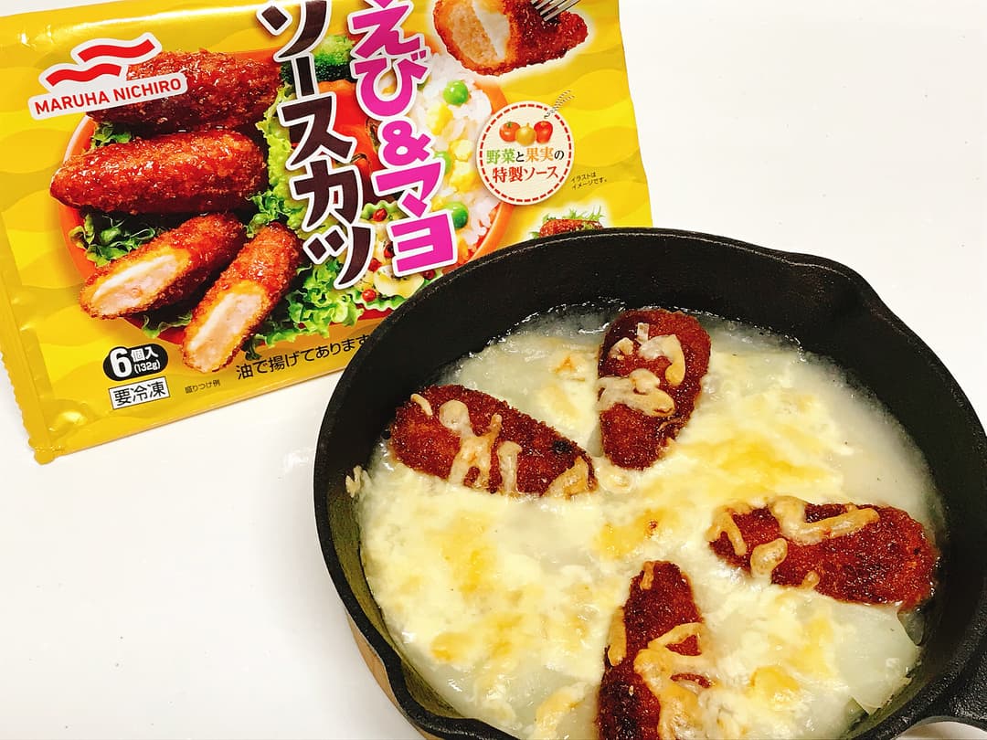 えび&マヨソースカツのポテトグラタンの完成写真