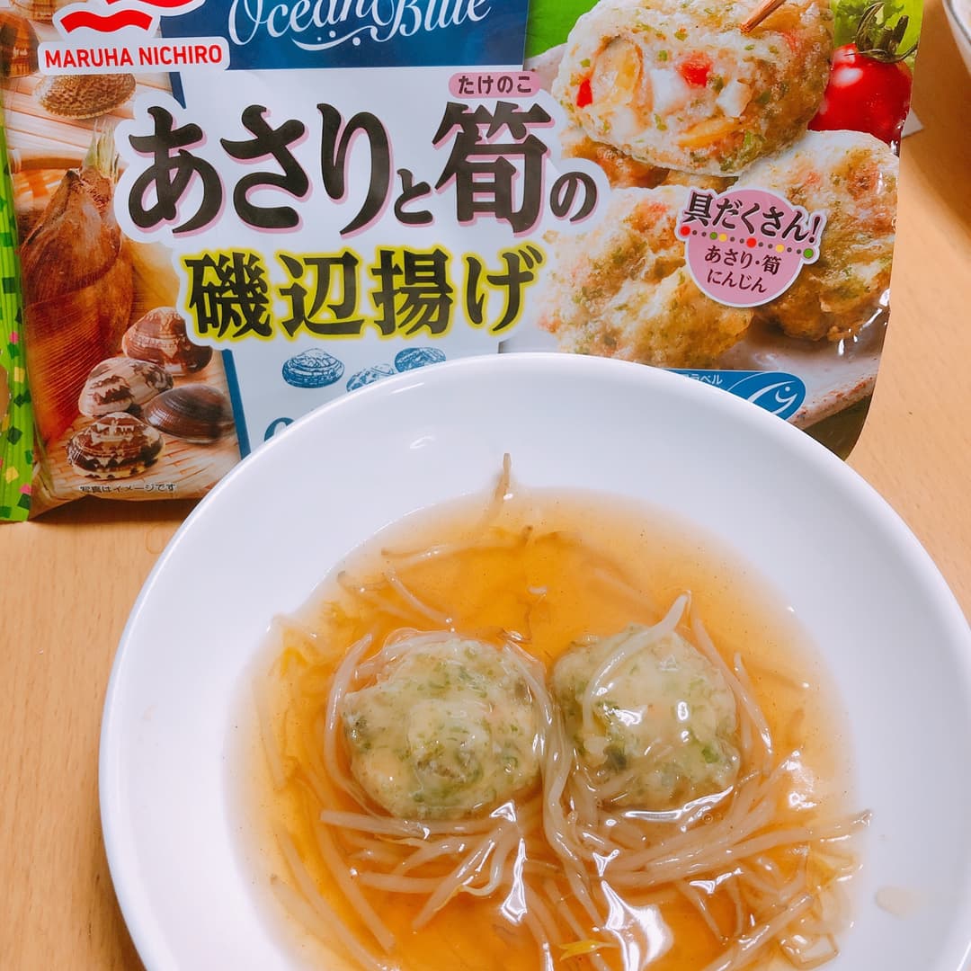 あさりと筍のもやしあんかけの完成写真
