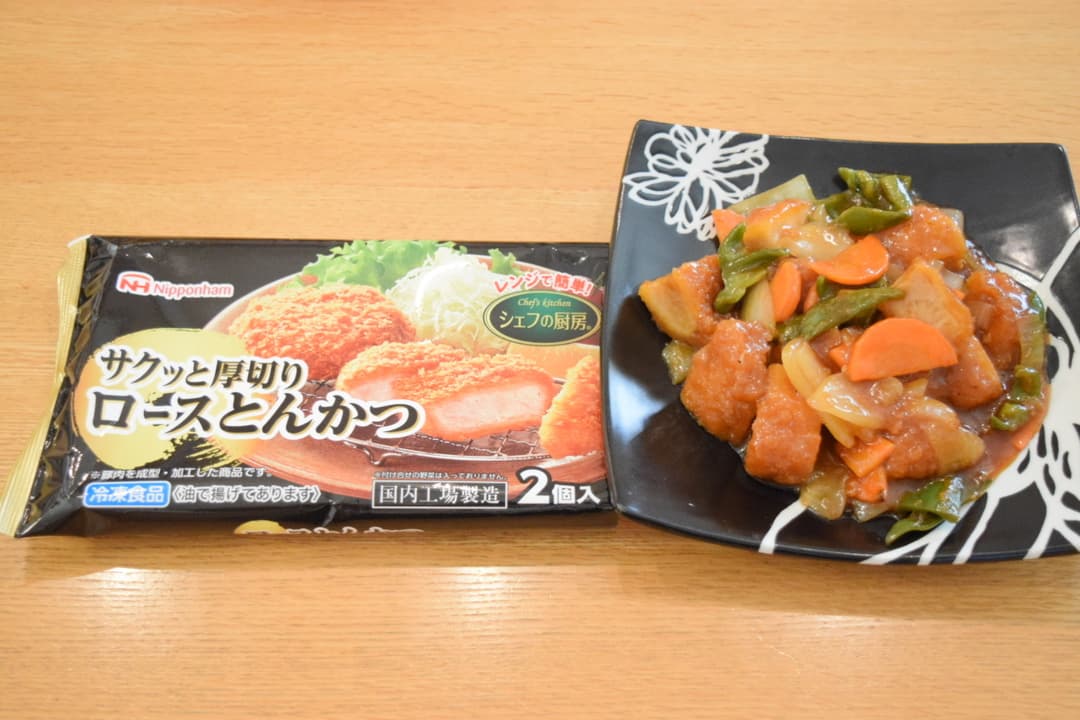ロースとんかつの酢豚の完成写真
