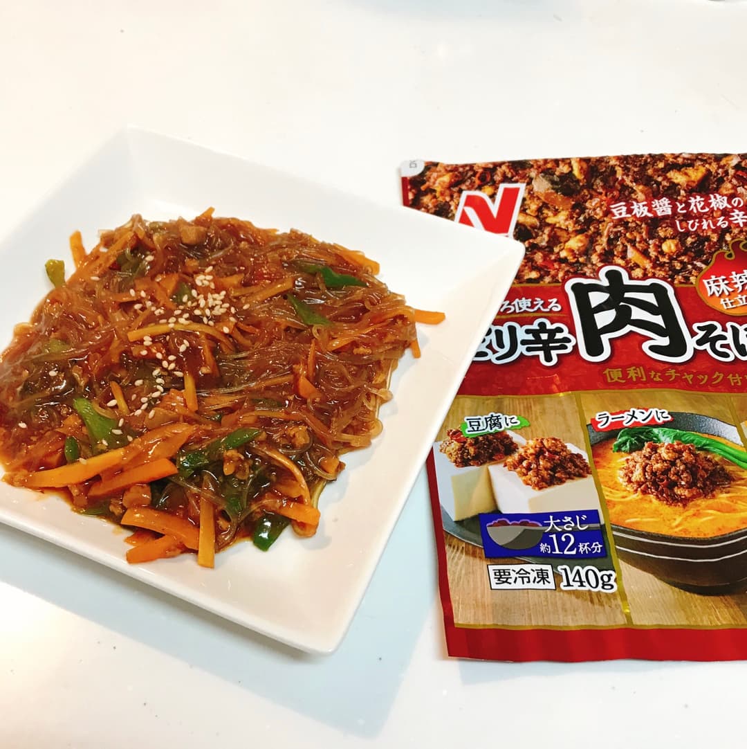 ピリ辛肉そぼろ春雨の完成写真