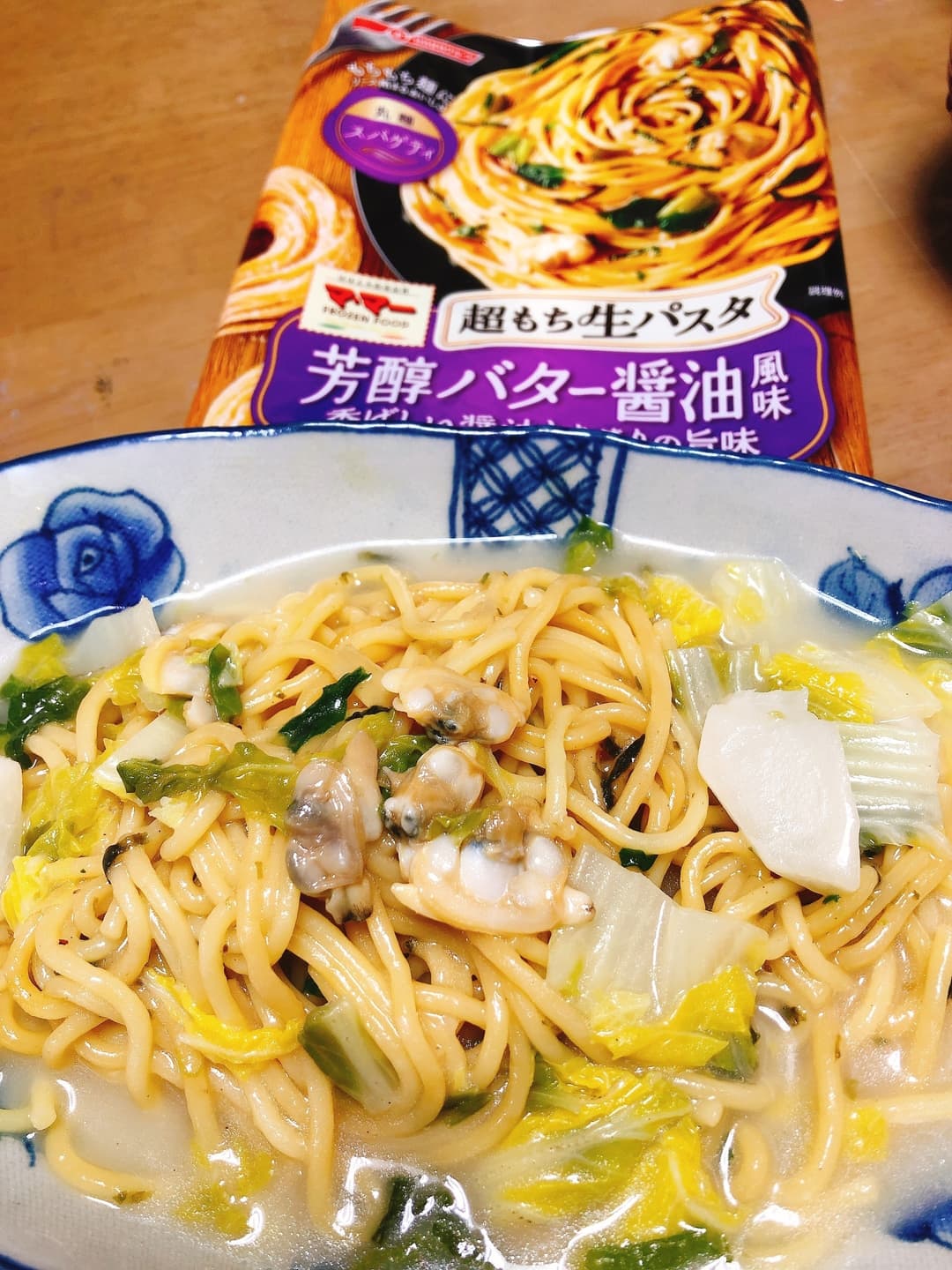 クラムチャウダーパスタの完成写真