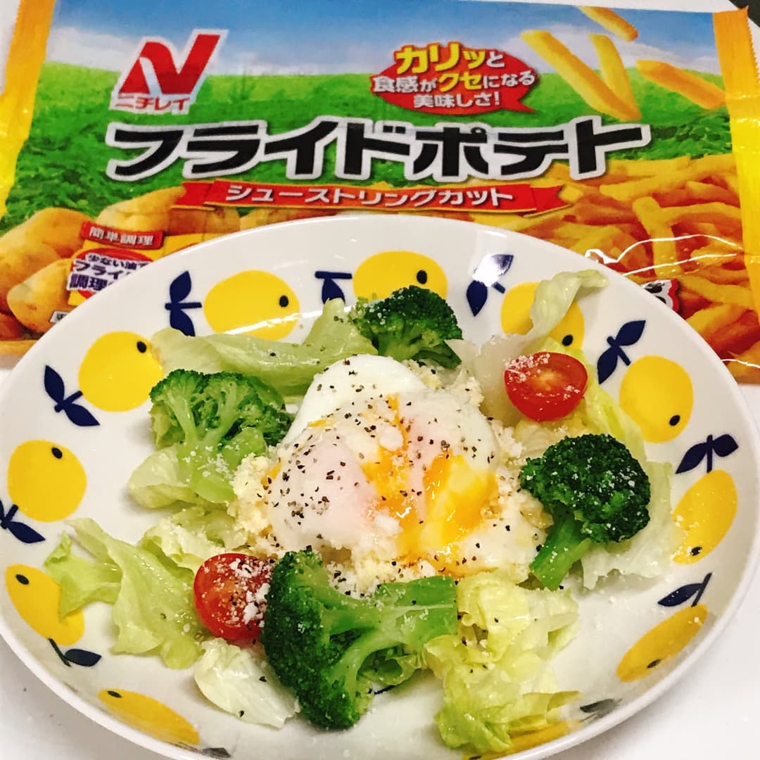 シーザーサラダ風ポテトサラダの完成写真