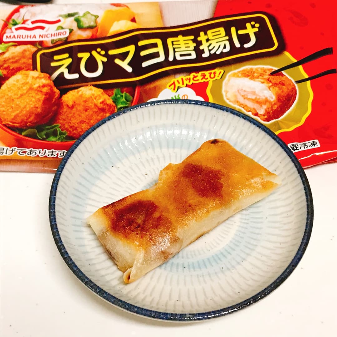 エビチリの春巻きの完成写真