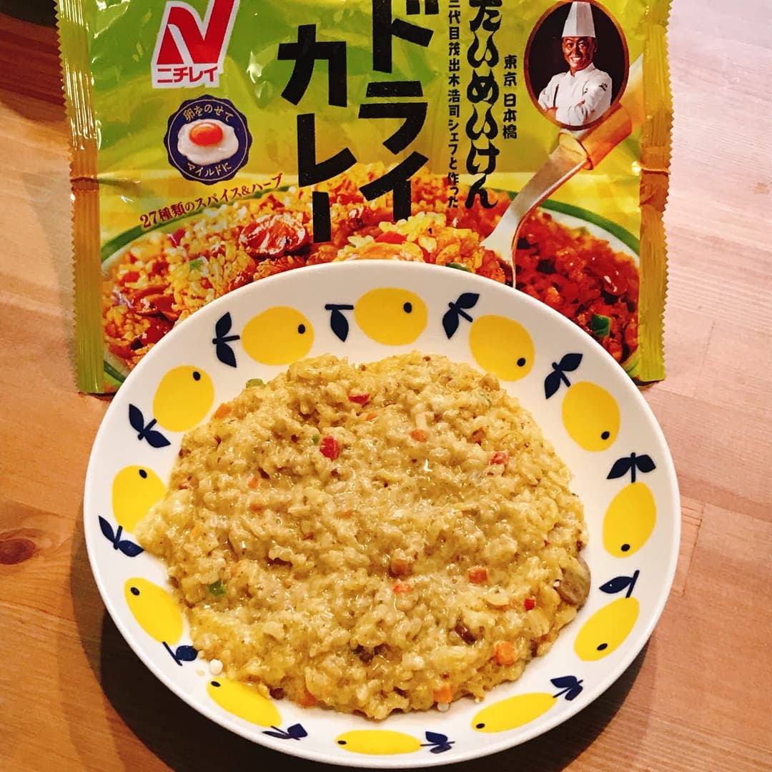 レンジで作るたいめいけんのカレーチーズリゾットの完成写真