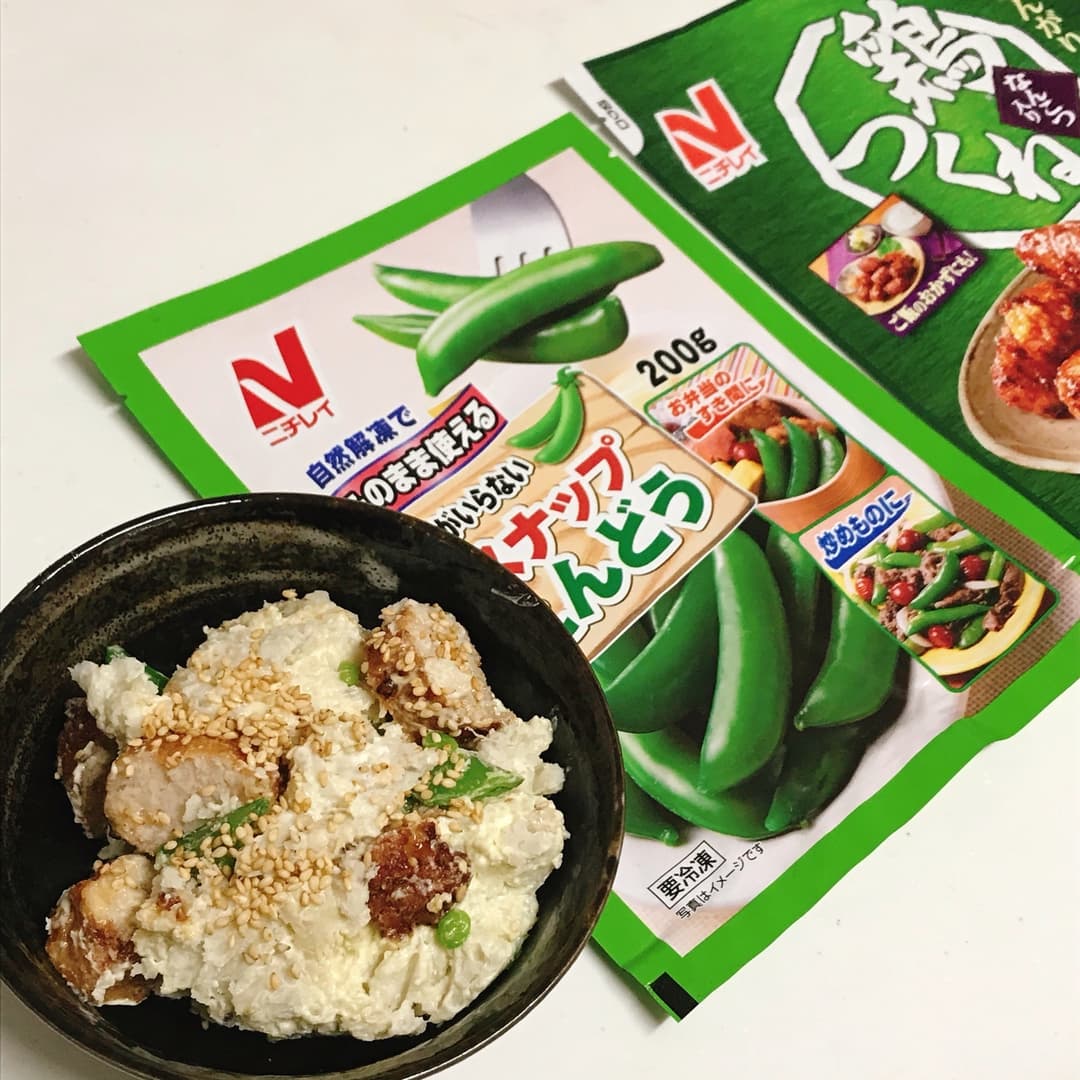 さといもと鶏つくねのポテトサラダの完成写真