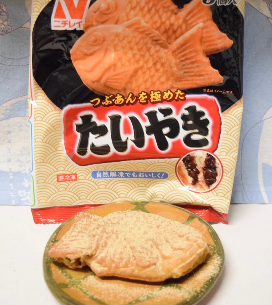 おもちときなこのたいやきの完成写真