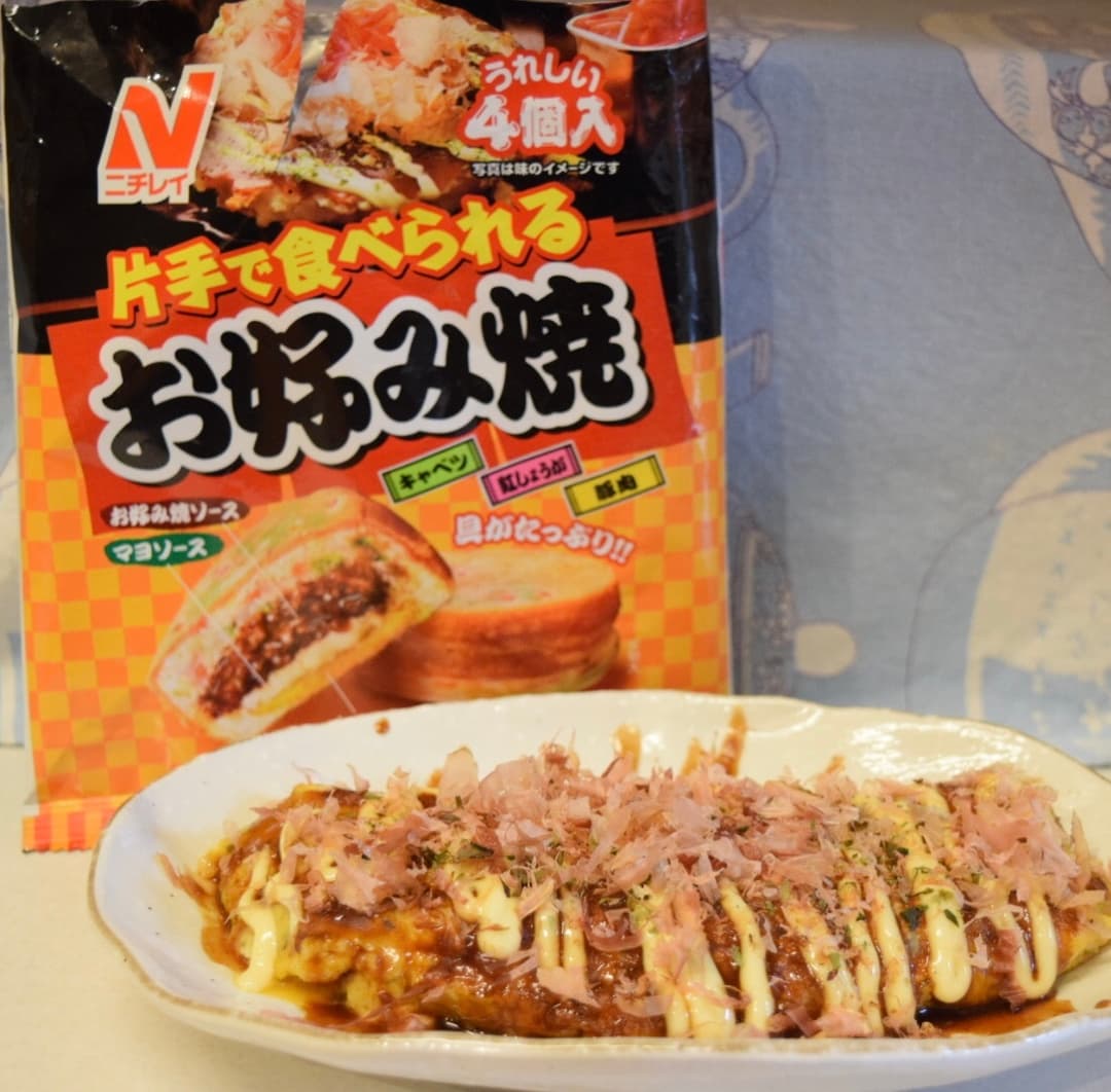 玉子焼き風お好み焼きの完成写真