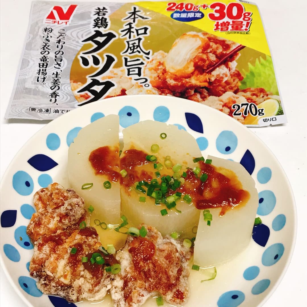 若鶏タツタとふろふき大根の完成写真
