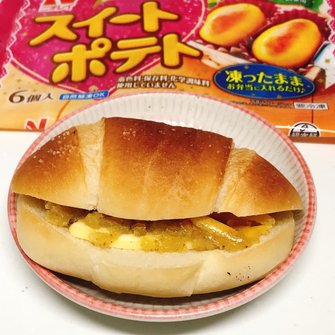 塩パンバタースイートポテトの完成写真