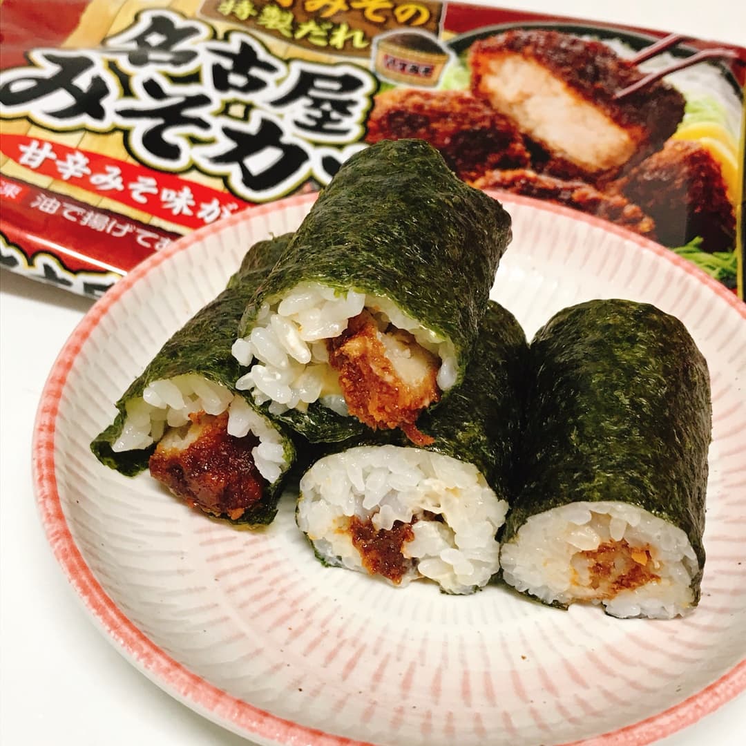 名古屋みそカツの細巻きの完成写真
