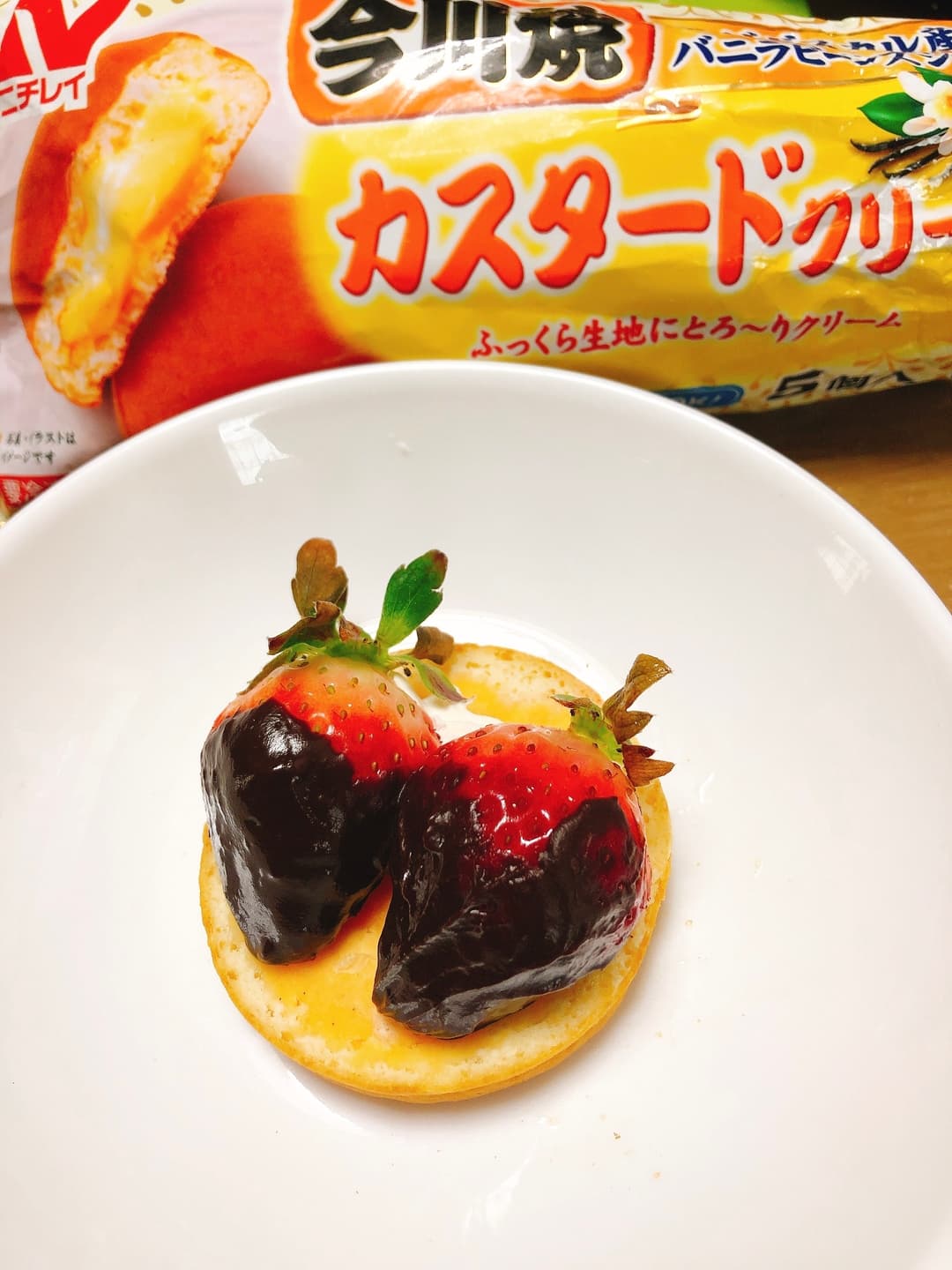 チョコいちごタルトの完成写真