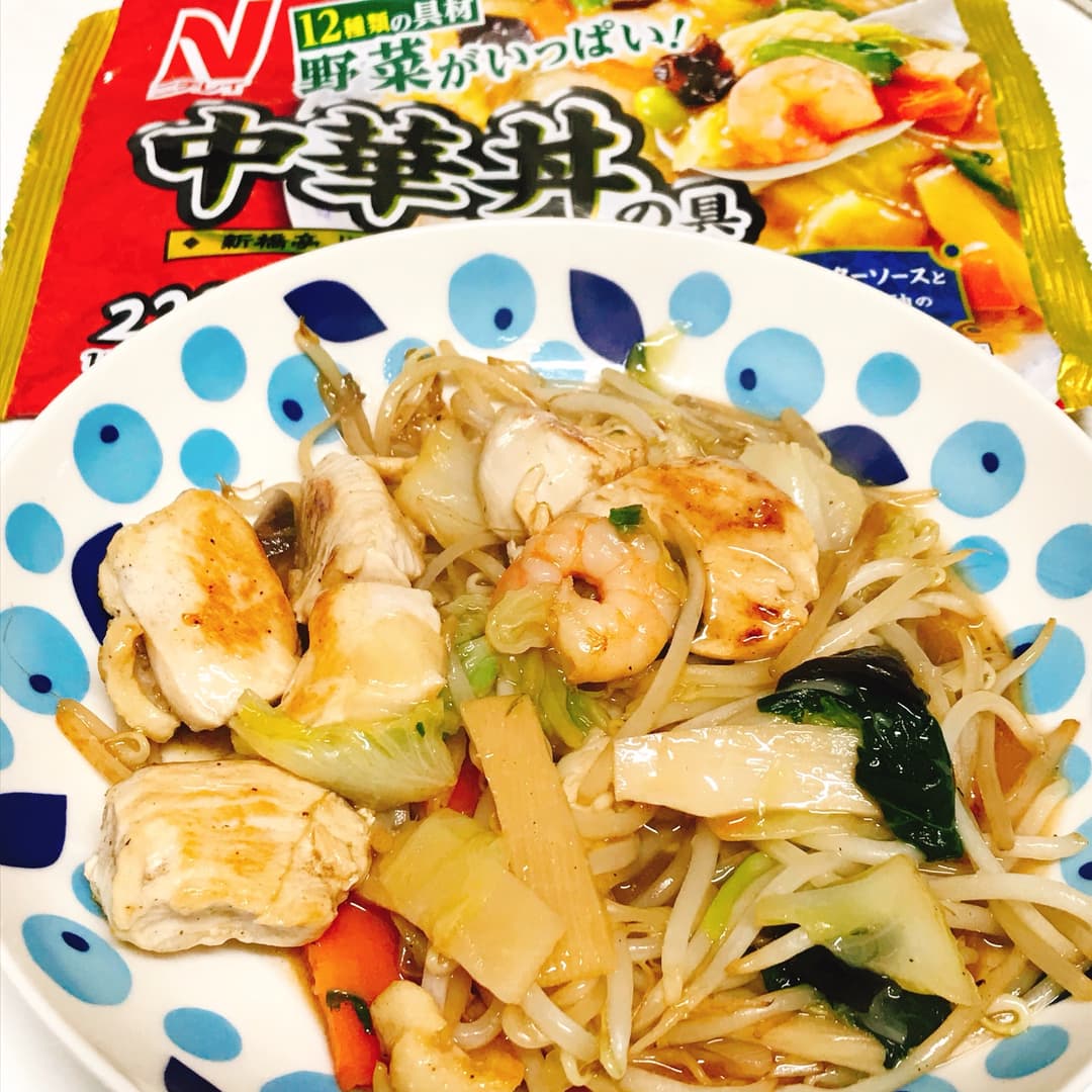 鶏もやしの中華炒めの完成写真