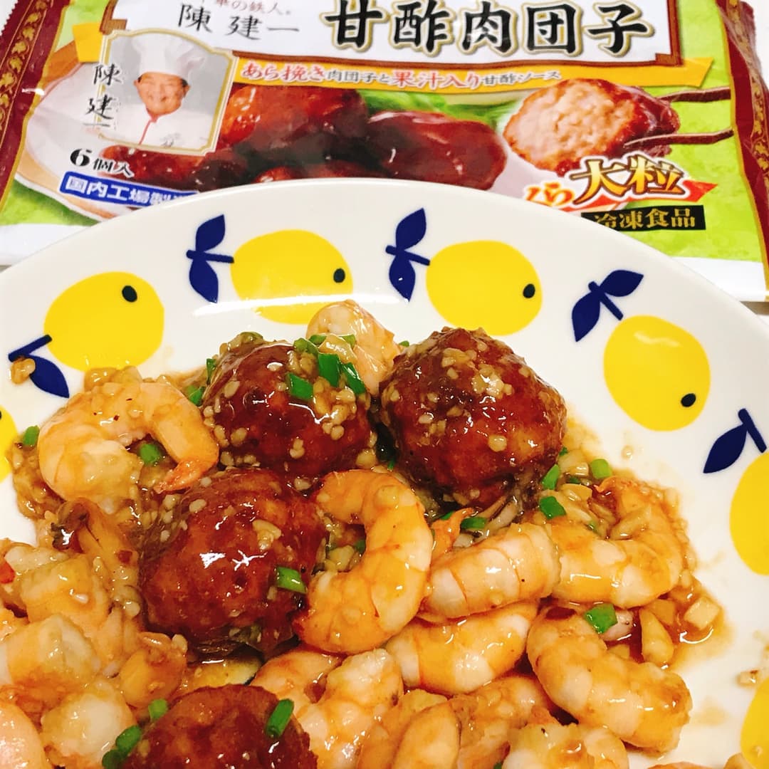 ガーリックえび肉団子の完成写真