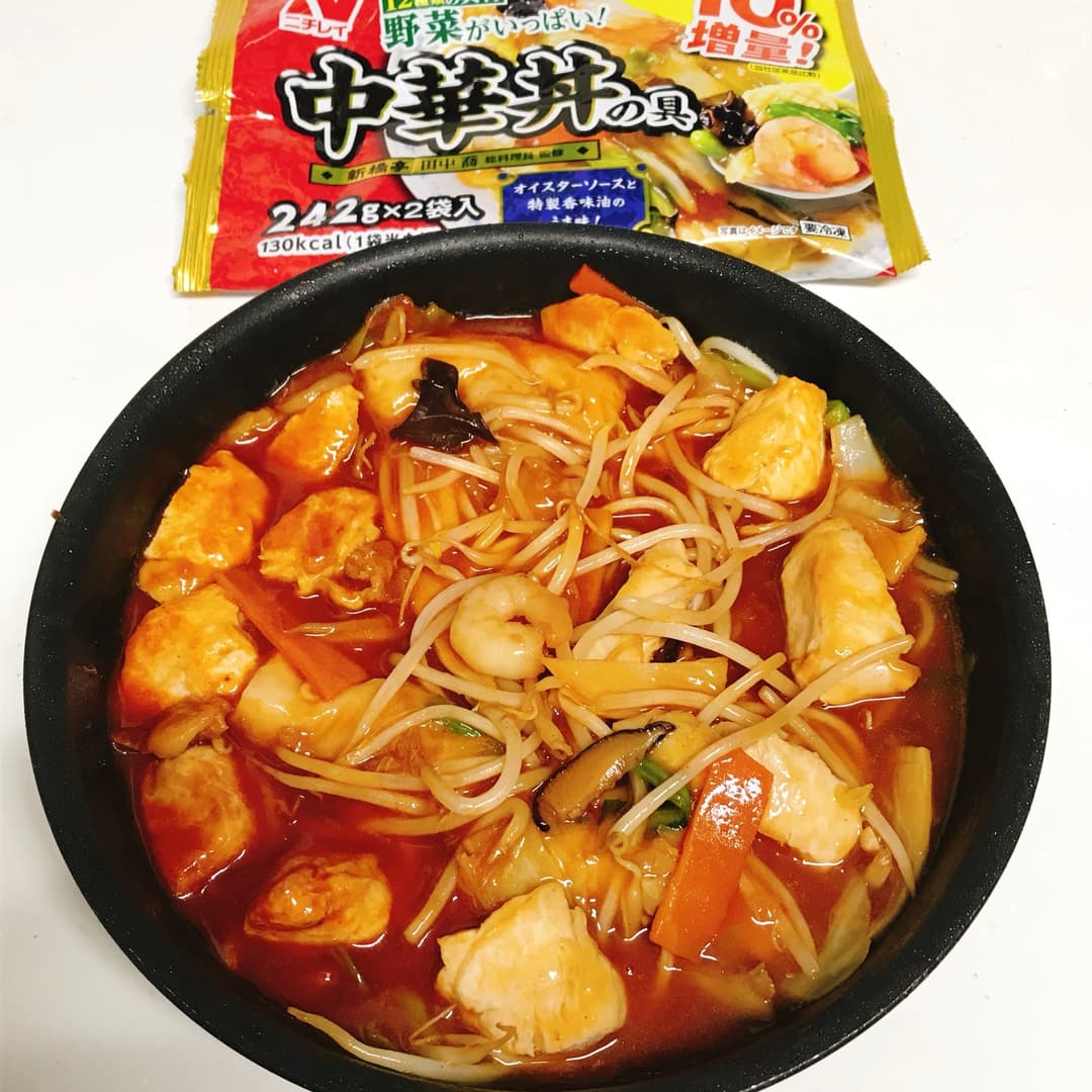中華丼のダッカルビ風の完成写真