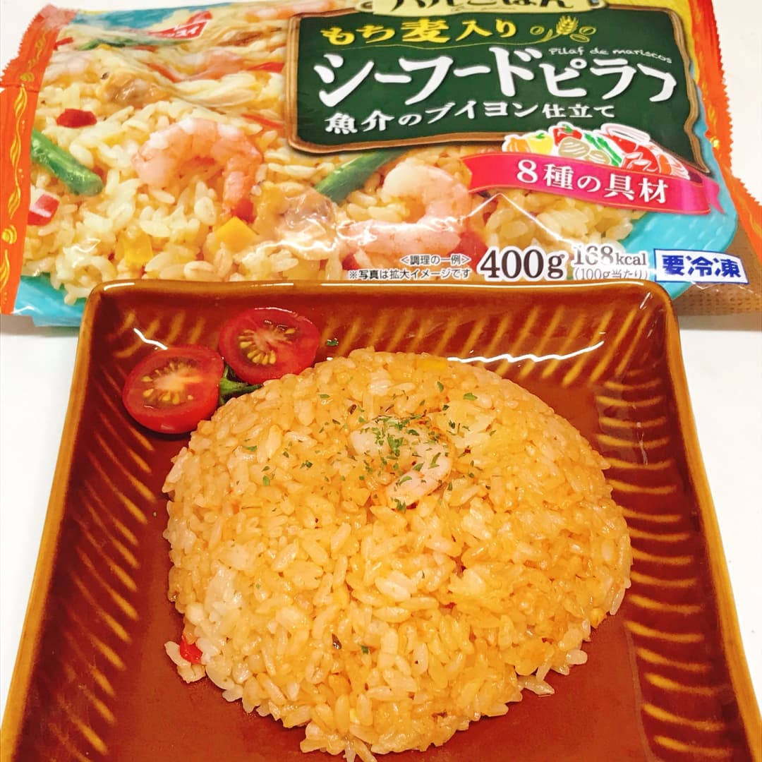 シーフードケチャップライスの完成写真