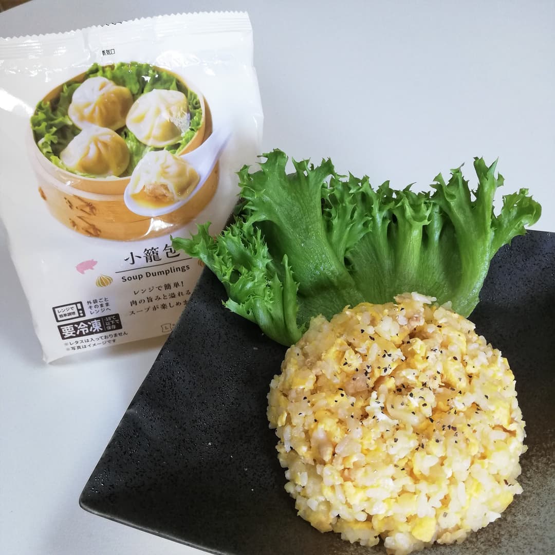小籠包の卵チャーハンの完成写真