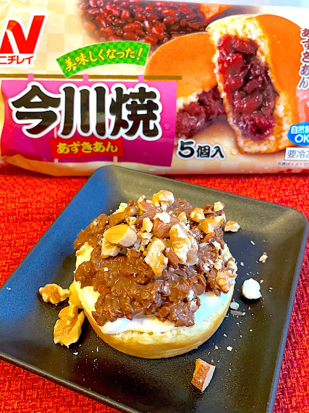 オートミールチョコの今川焼の完成写真