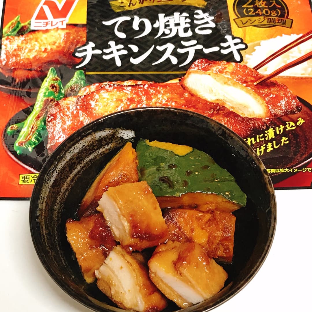 鶏とかぼちゃの煮物の完成写真