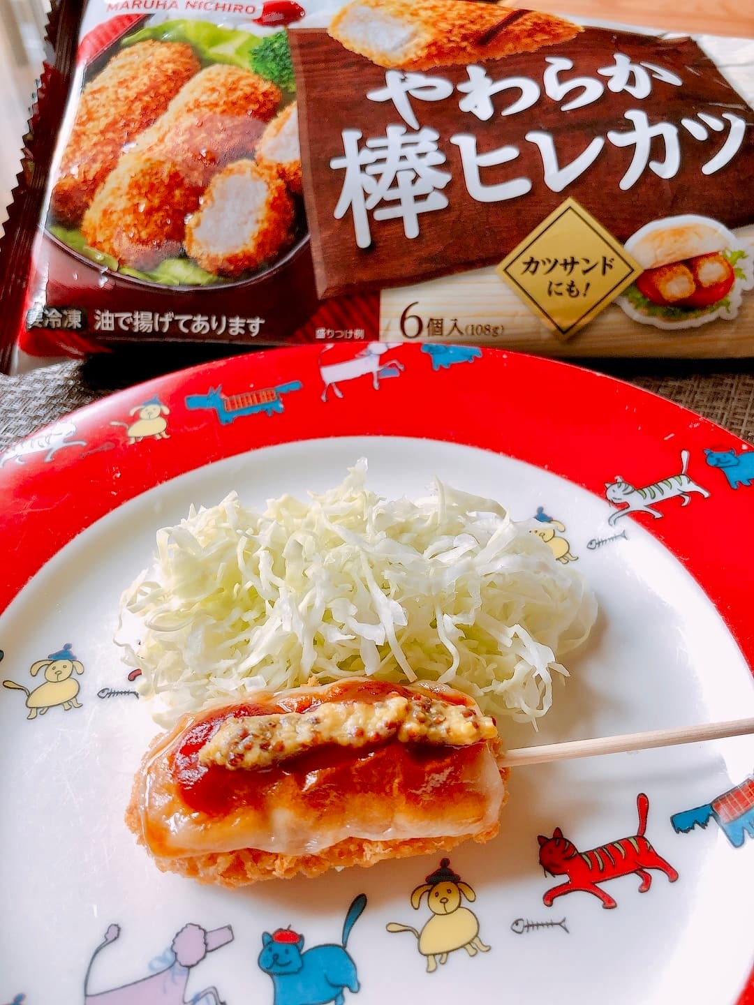 棒ヒレカツの串カツ風の完成写真