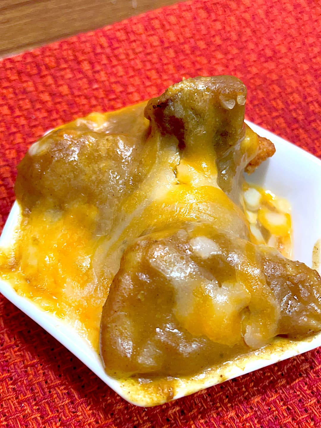 ささみカツの焼きチーズカレーの完成写真