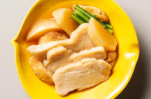 かぶと鶏の煮物の完成写真