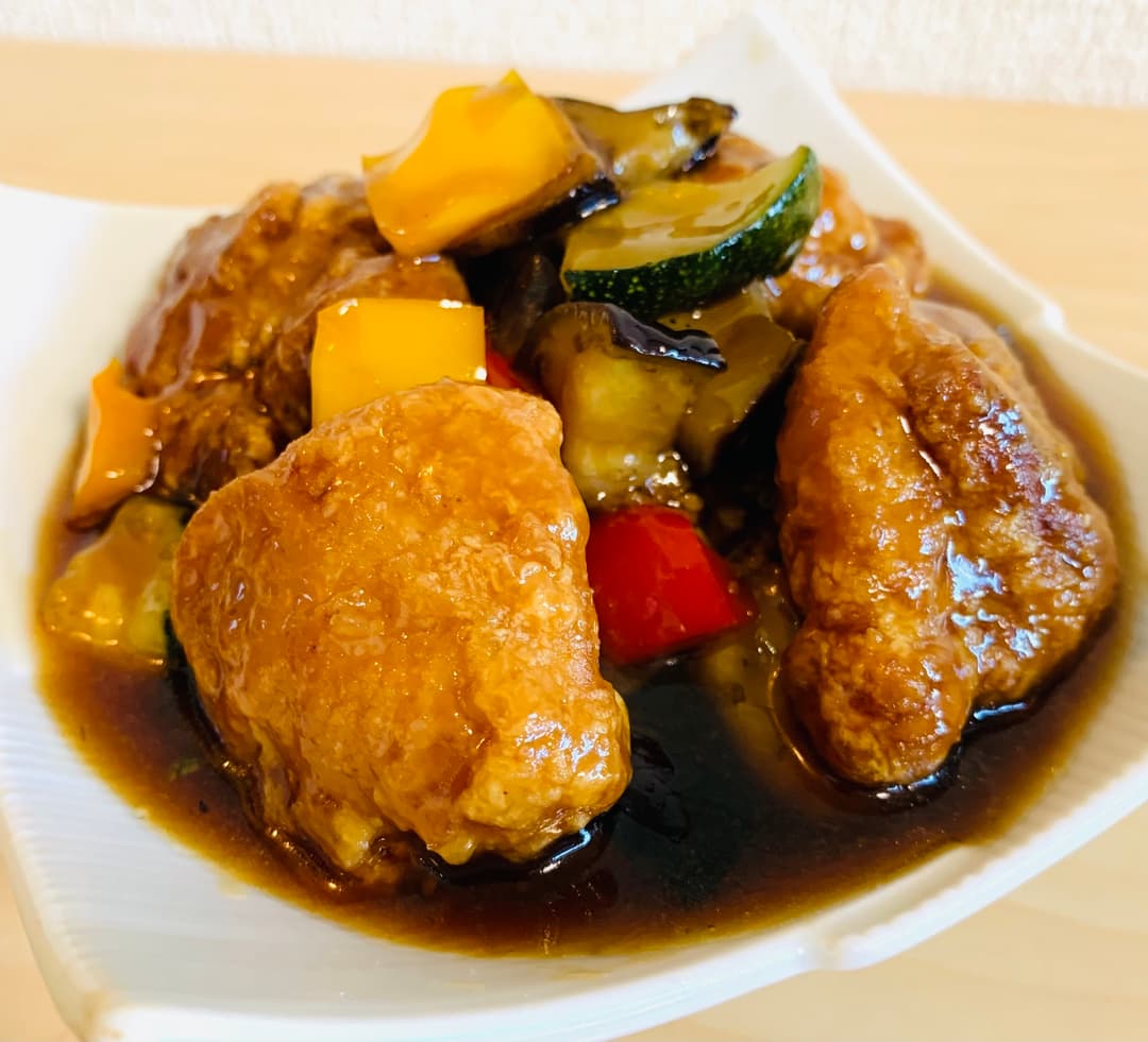 超簡単!鶏肉の甘酢和えの完成写真