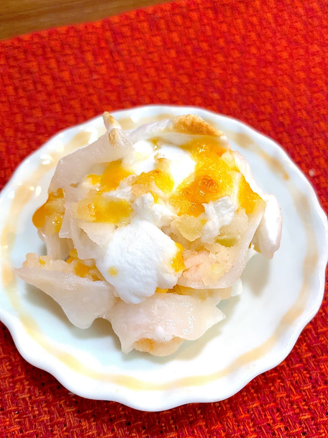 海老餃子のはんぺん団子の完成写真