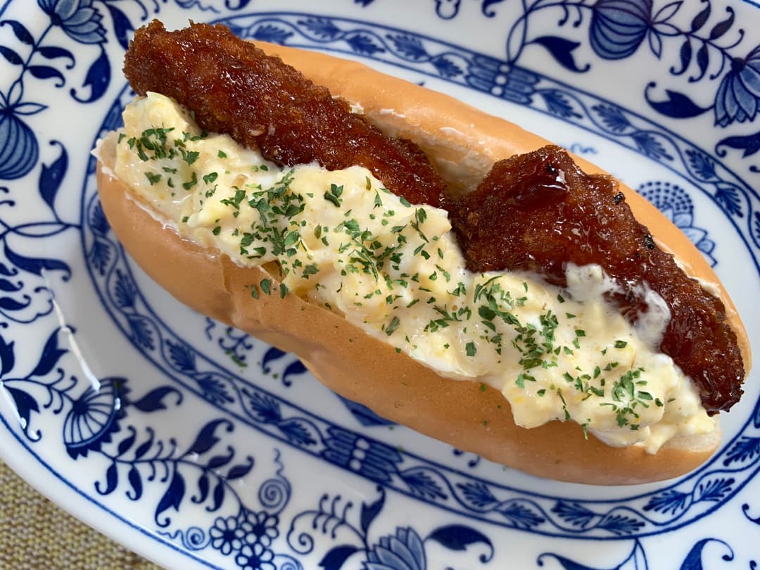 チキンマヨのタルタルドックの完成写真