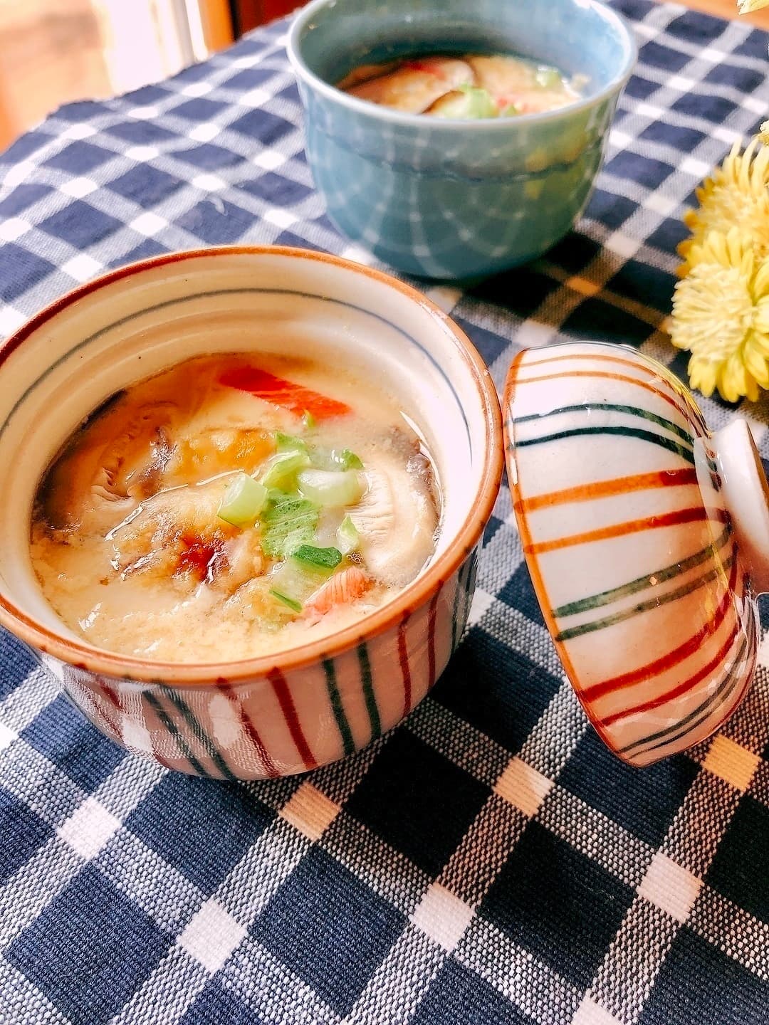 いか天ぷらの茶碗蒸しの完成写真