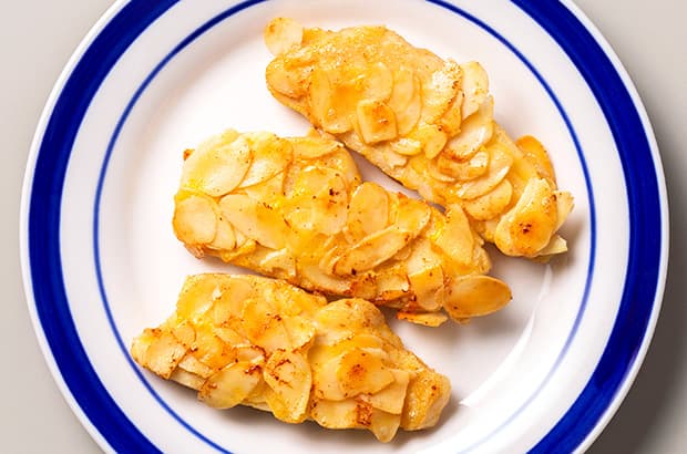 チキンのアーモンド焼きの完成写真