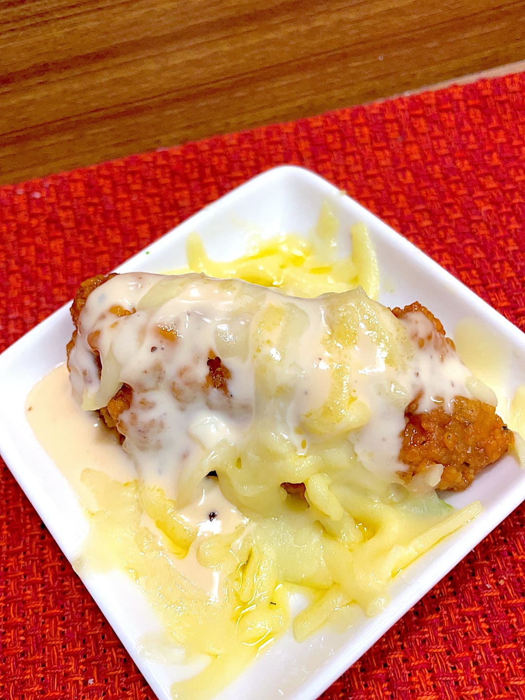 手羽からのダブルチーズ焼きの完成写真