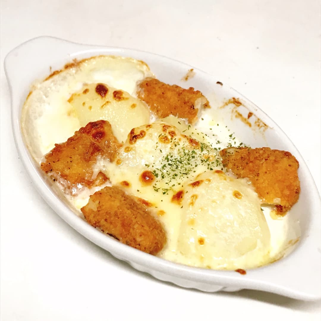 チキチキボーンのポテトグラタンの完成写真