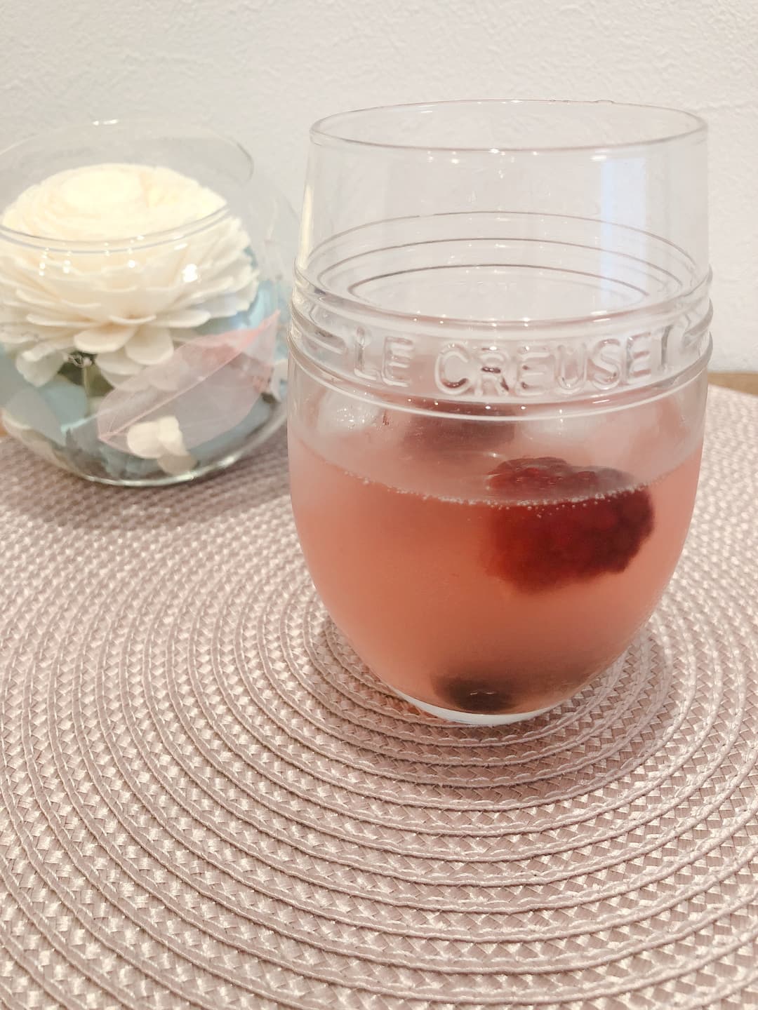 ベリーベリーりんご酢ドリンクの完成写真