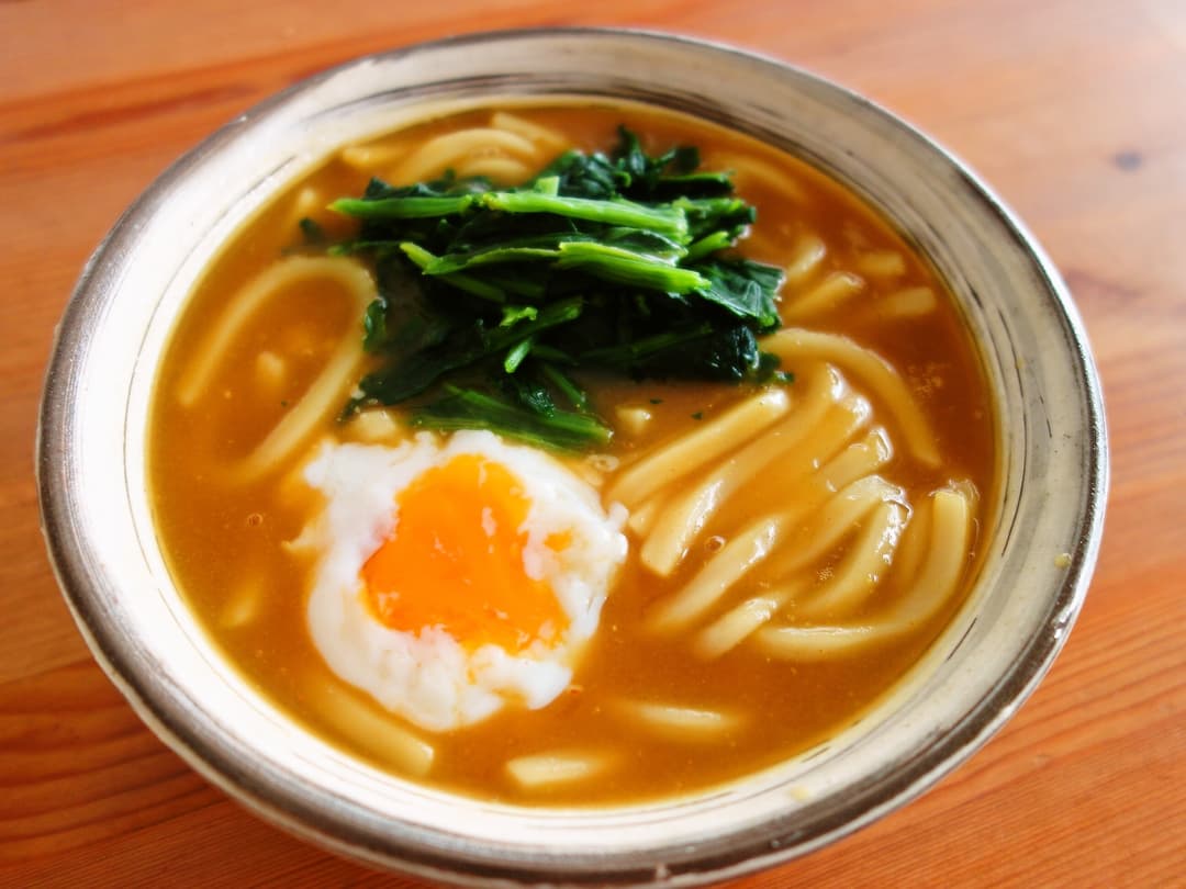 野菜ちょい足しカレーうどんの完成写真