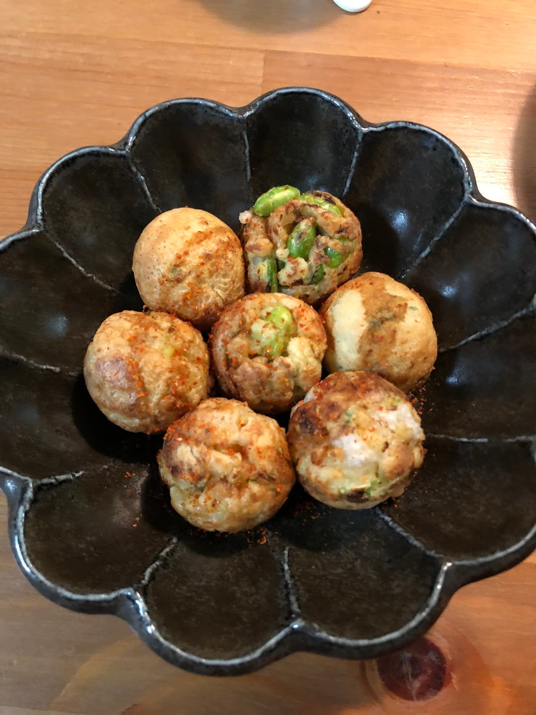 食感楽しいえだ豆の味覚焼きの完成写真