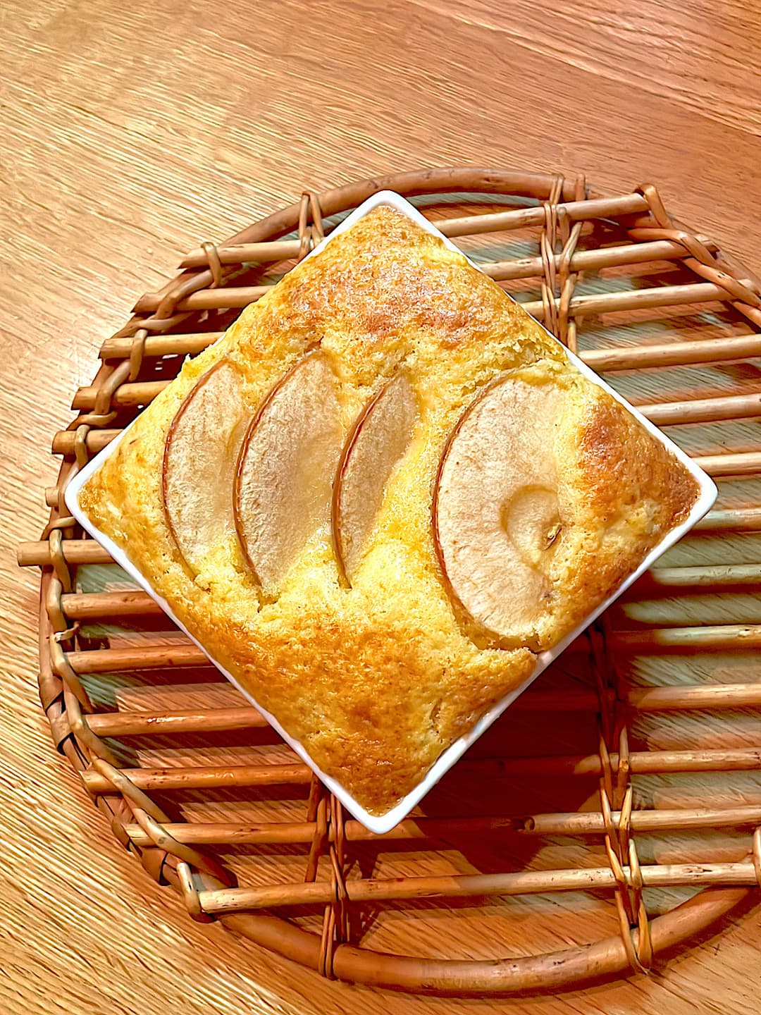今川焼のりんごケーキの完成写真
