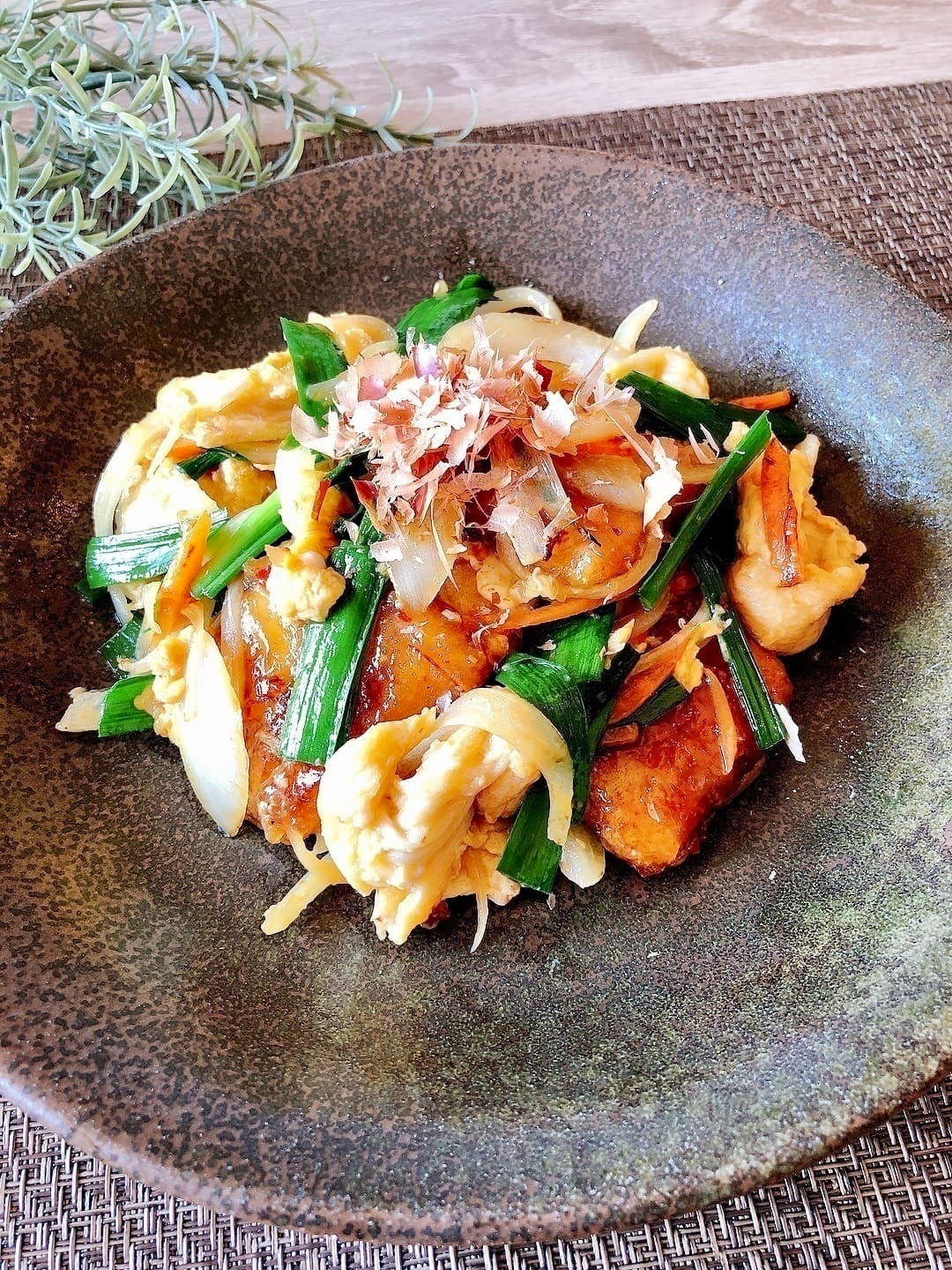 あじ南蛮の麩チャンプルーの完成写真