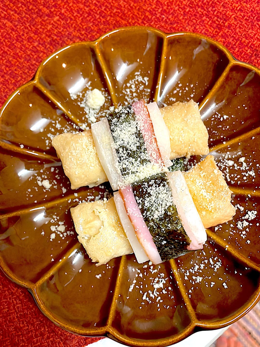 おもちとベーコンのチーズ包み揚げの完成写真