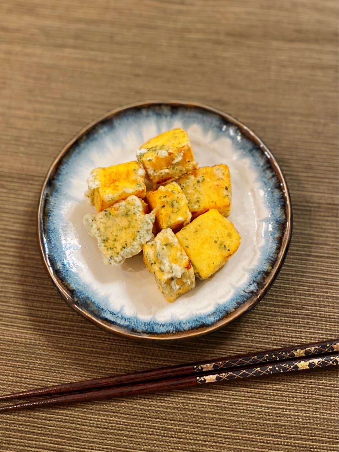 厚焼玉子の磯辺揚げの完成写真