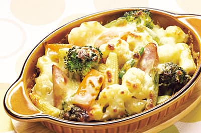 洋風野菜のこんがりチーズ焼きの完成写真