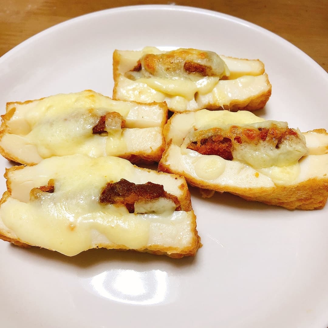 厚揚げカレーのチーズ焼きの完成写真
