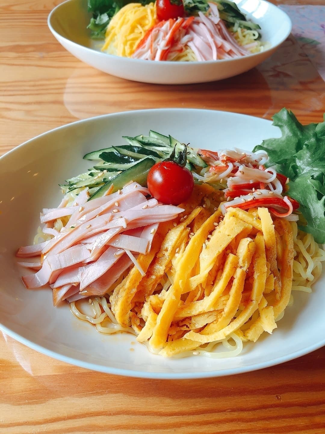 厚焼玉子で簡単冷やし中華の完成写真